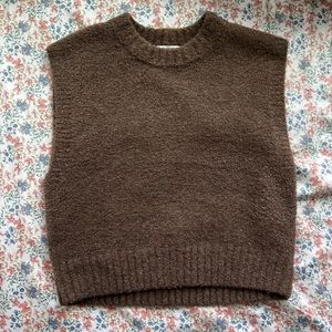 Madewell Bouclé Sweater Vest - size S